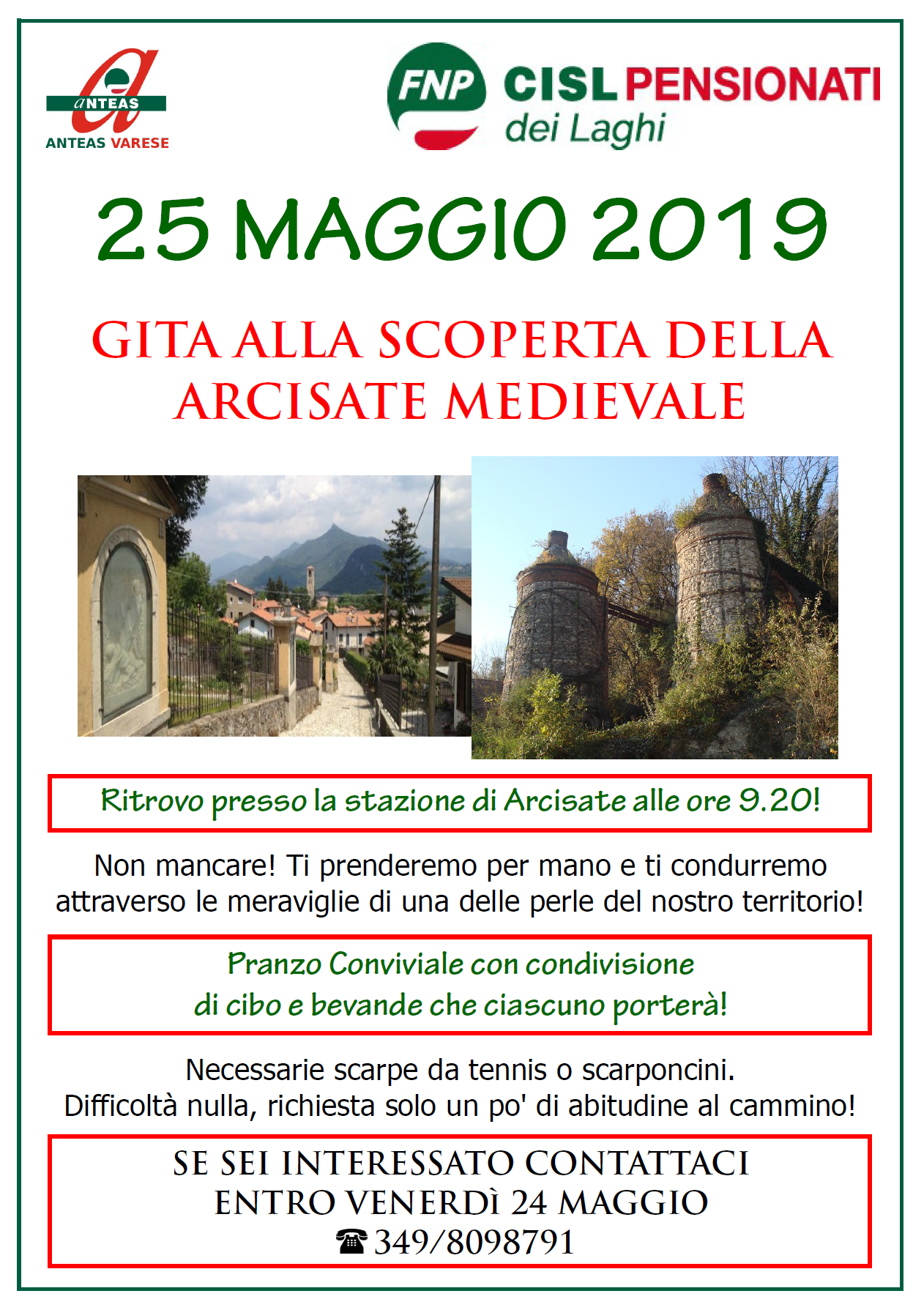 Camminata Arcisate maggio 2019