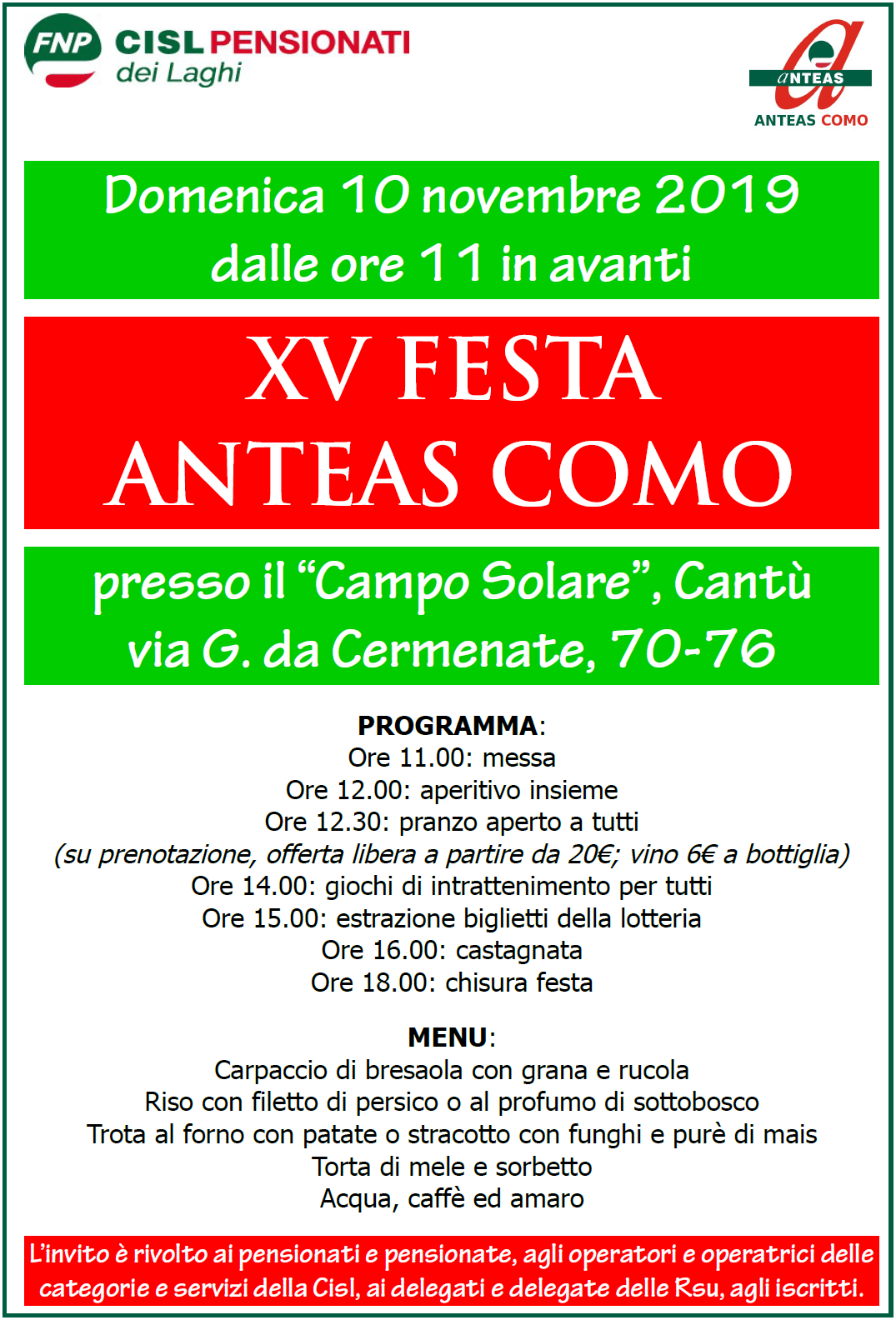 Festa Anteas Como 2019