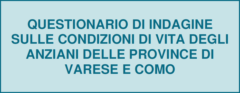 Questionario condizioni di vita degli anziani