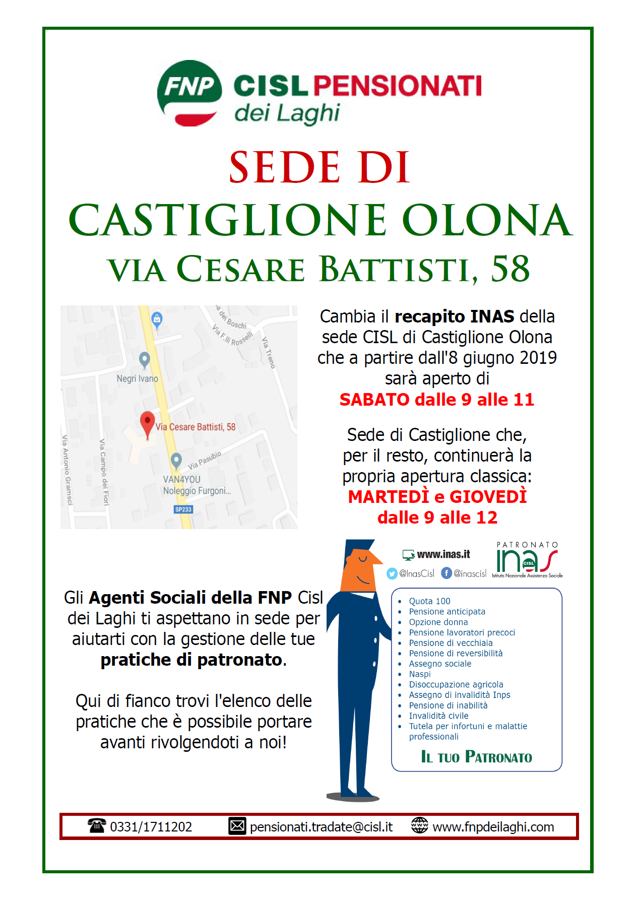 Recapito Inas Castiglione 2019