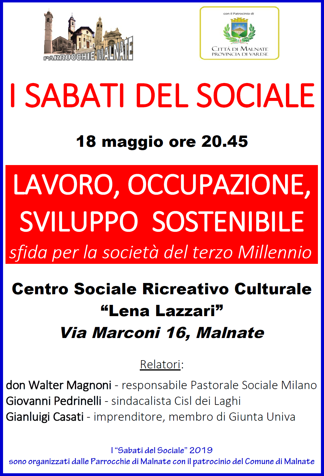 Sabato del sociale 2019