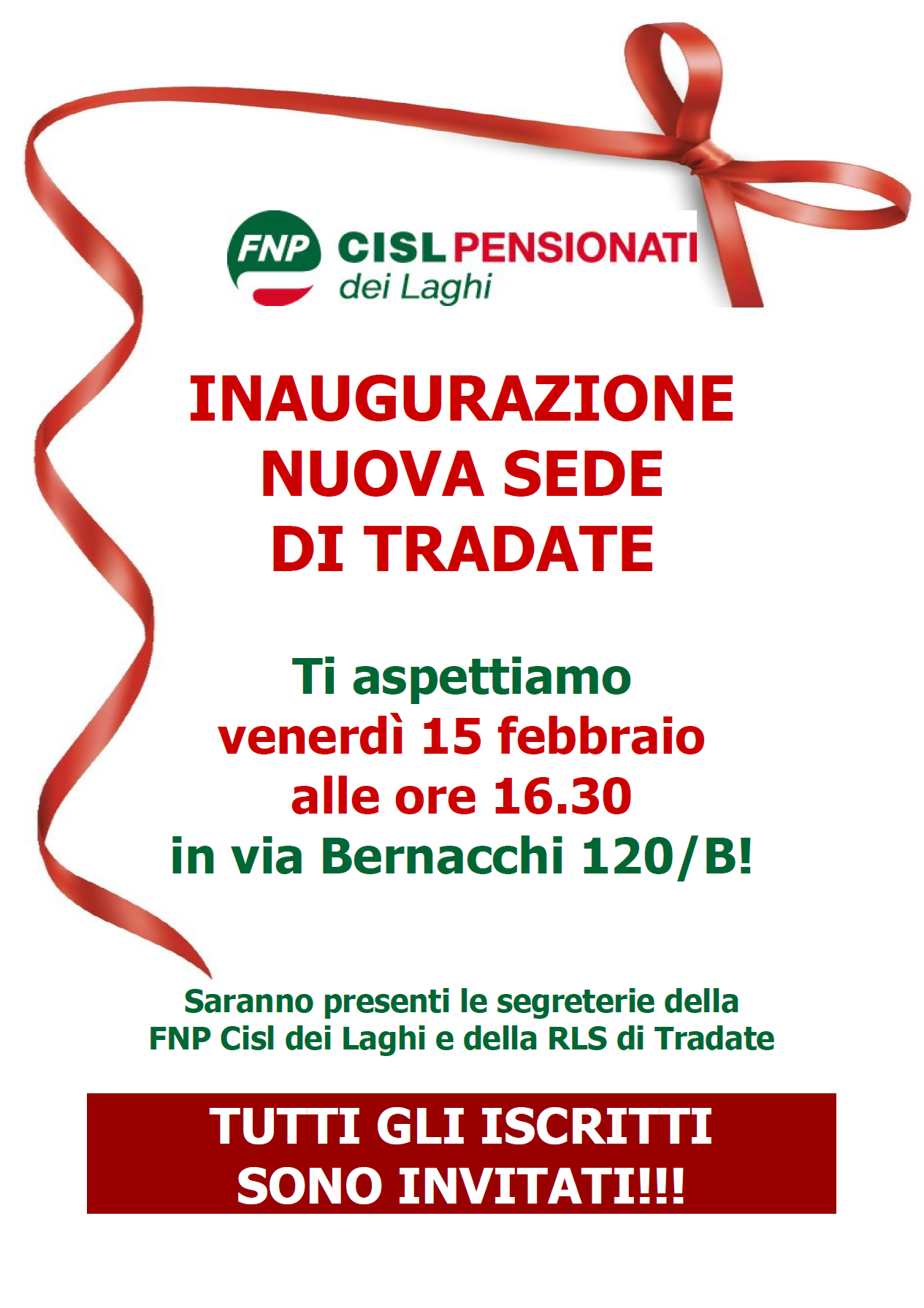 Volantino inaugurazione Tradate