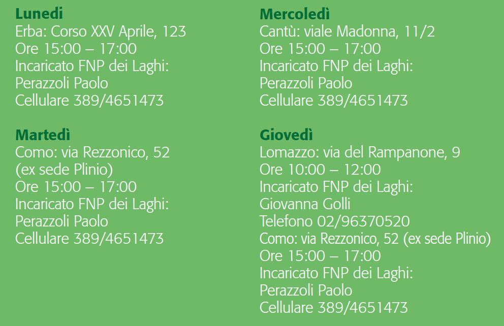 Recapiti viaggi