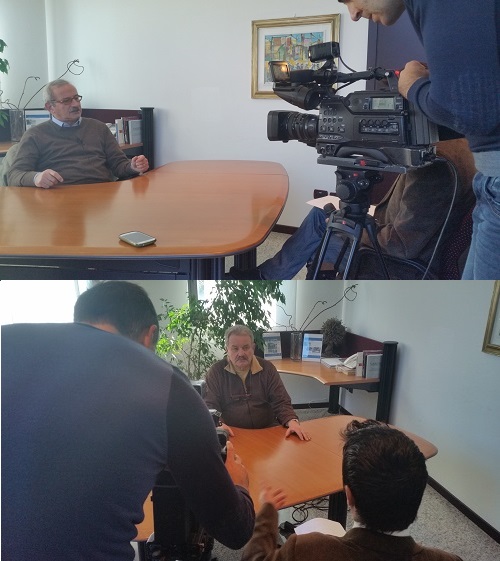 Pedrinelli e Panosetti a Tele 7 Laghi